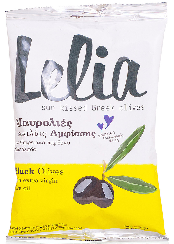 

Оливки Lelia черные с косточкой в масле