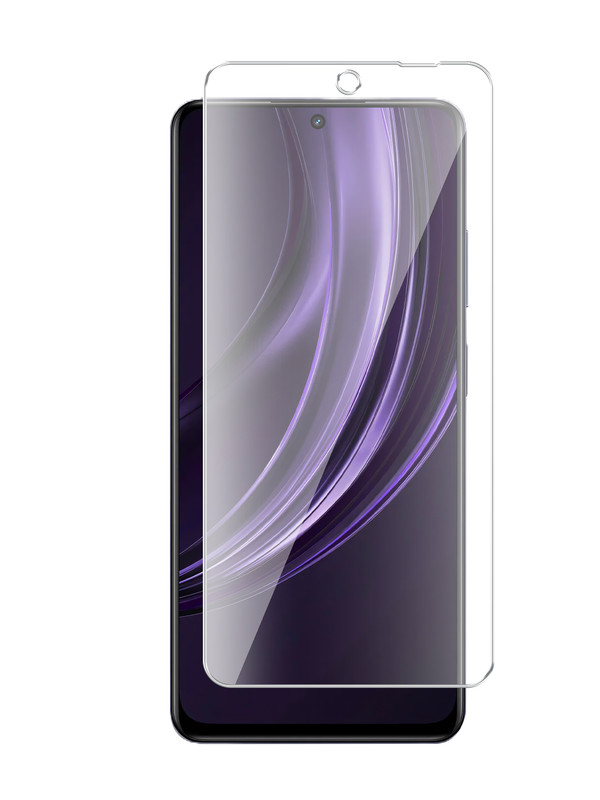 

Защитное стекло Brozo на Realme 13 5G гибридное прозрачное, Realme 13 5G