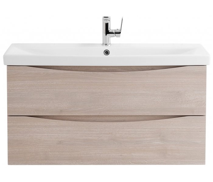 

Тумба с раковиной BelBagno Marino-CER 90-BB-0323-90-LVB Rovere Grigio, Бежевый, Marino-CER