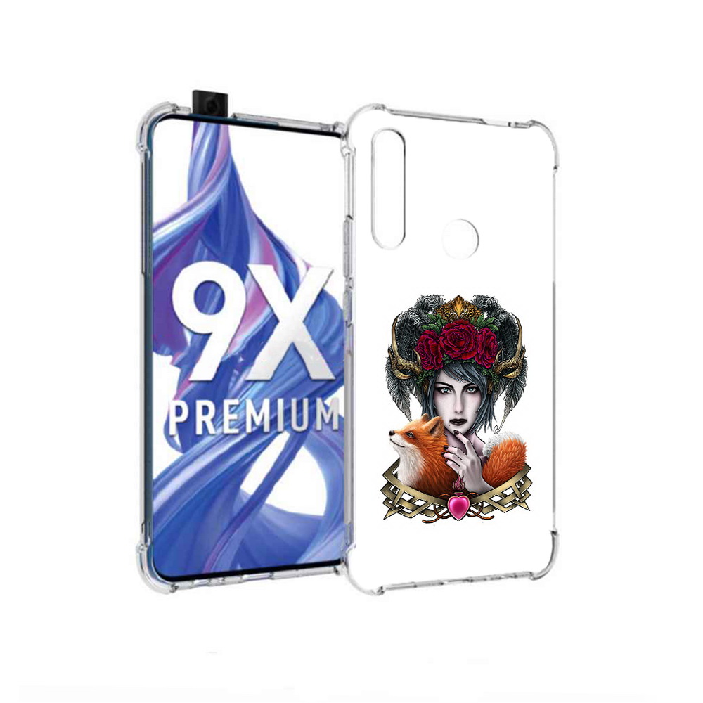 

Чехол MyPads Tocco для Honor 9X девушка с лисой (PT139835.22.314), Прозрачный, Tocco