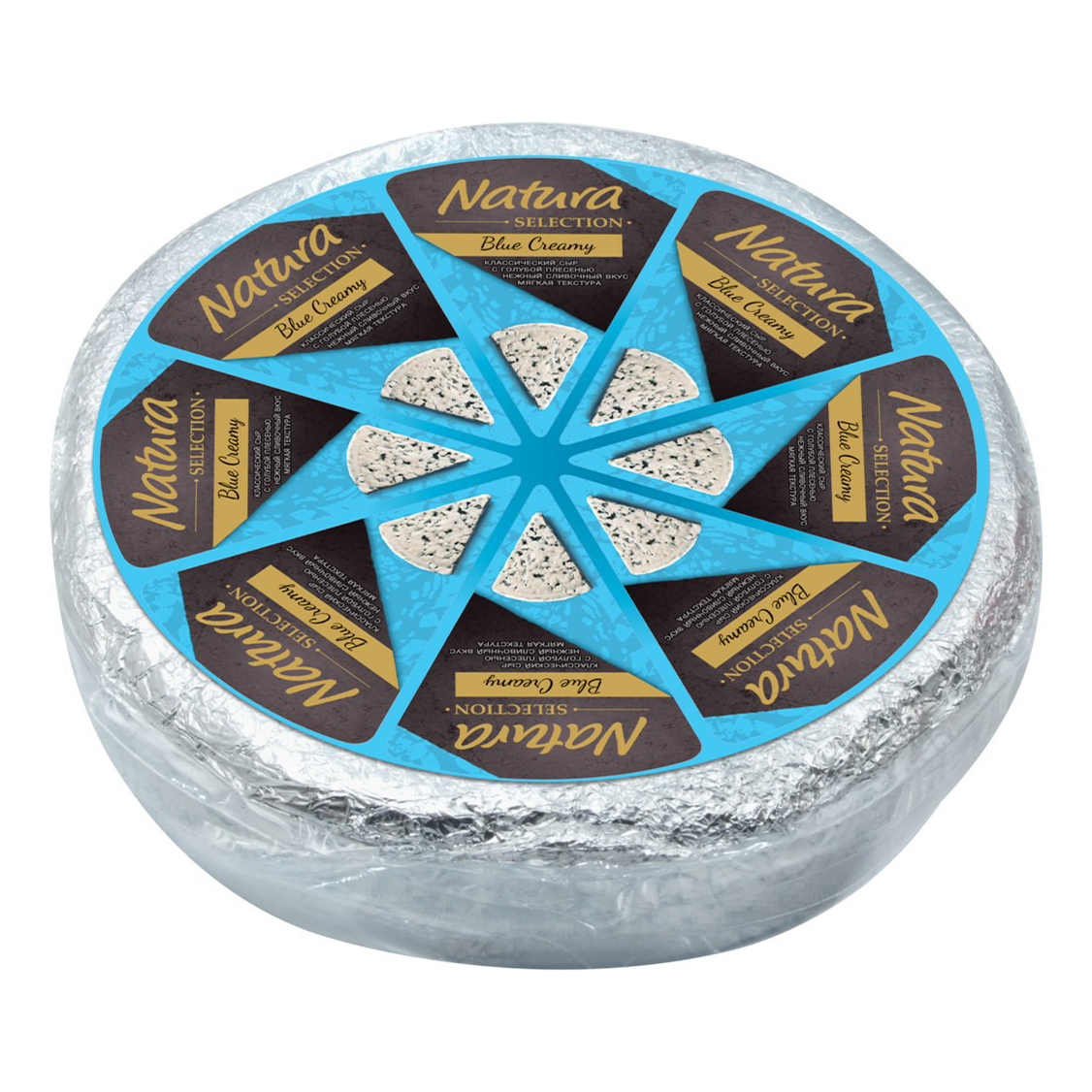 

Сыр мягкий Natura Selection Blue Creamy Сливочный с голубой плесенью 60% БЗМЖ