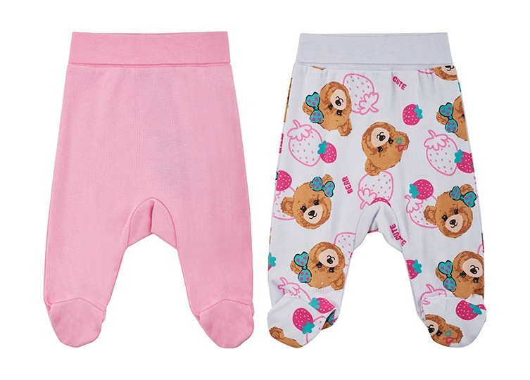 

Ползунки Kari Baby AW24B14503202, белый; светло-розовый, 74, Белый;розовый, 234534
