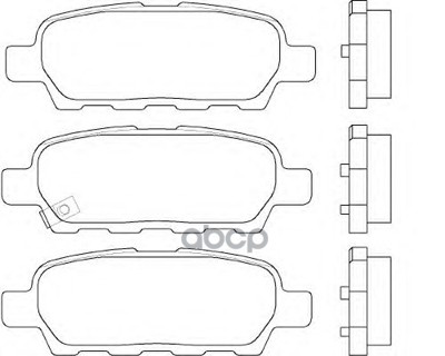 Колодки Зад.Nissan Juke/Murano/Qashqai/Teana/X-Trail 2001 => NISSAN арт. D4060JA00J