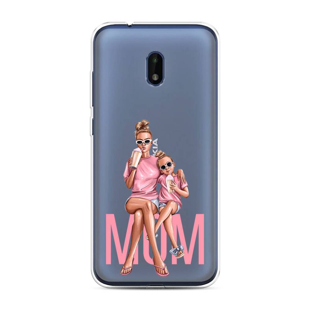 

Чехол Awog на Nokia C1 Plus / Нокиа C1 Plus "Lovely mom", Синий;бежевый;розовый, 124650-7
