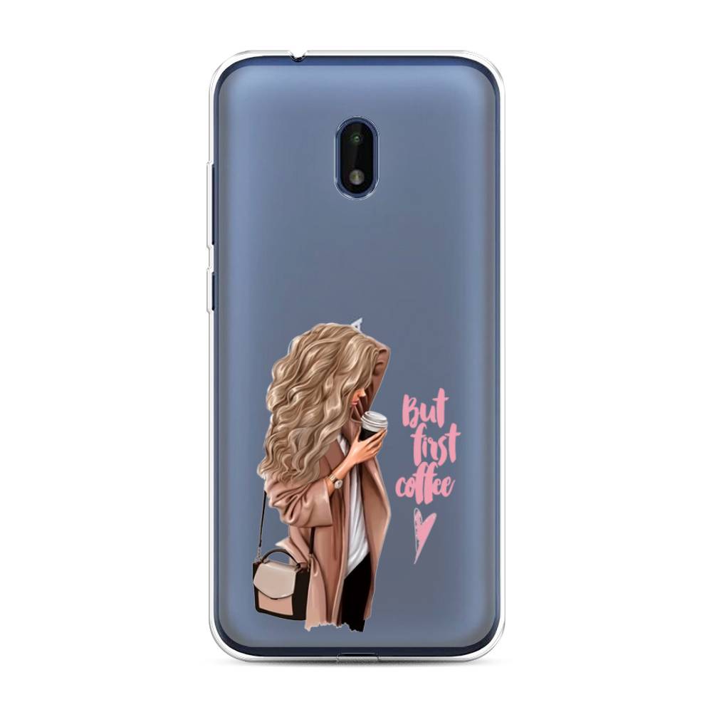 

Чехол Awog "Девушка с кофе" для Nokia C1 Plus