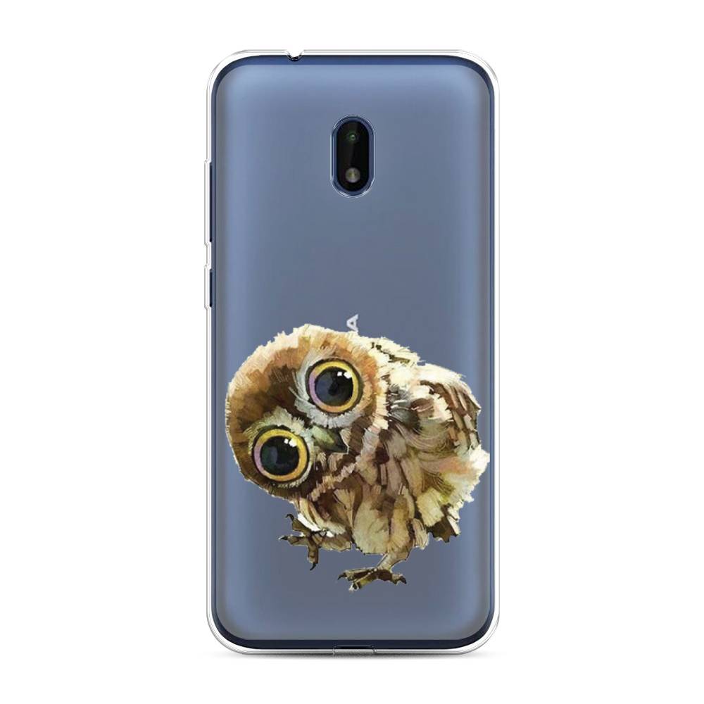 

Чехол Awog на Nokia C1 Plus / Нокиа C1 Plus "Любопытный совенок", Коричневый;белый;прозрачный, 124650-1