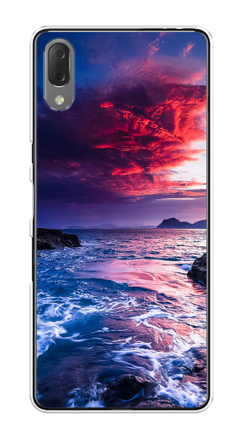 

Чехол Awog на Sony Xperia L3 "Волны 1", Разноцветный, 54450-4