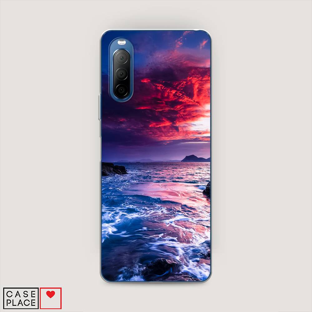 

Чехол Awog на Sony Xperia 10 II "Волны 1", Разноцветный, 54650-4