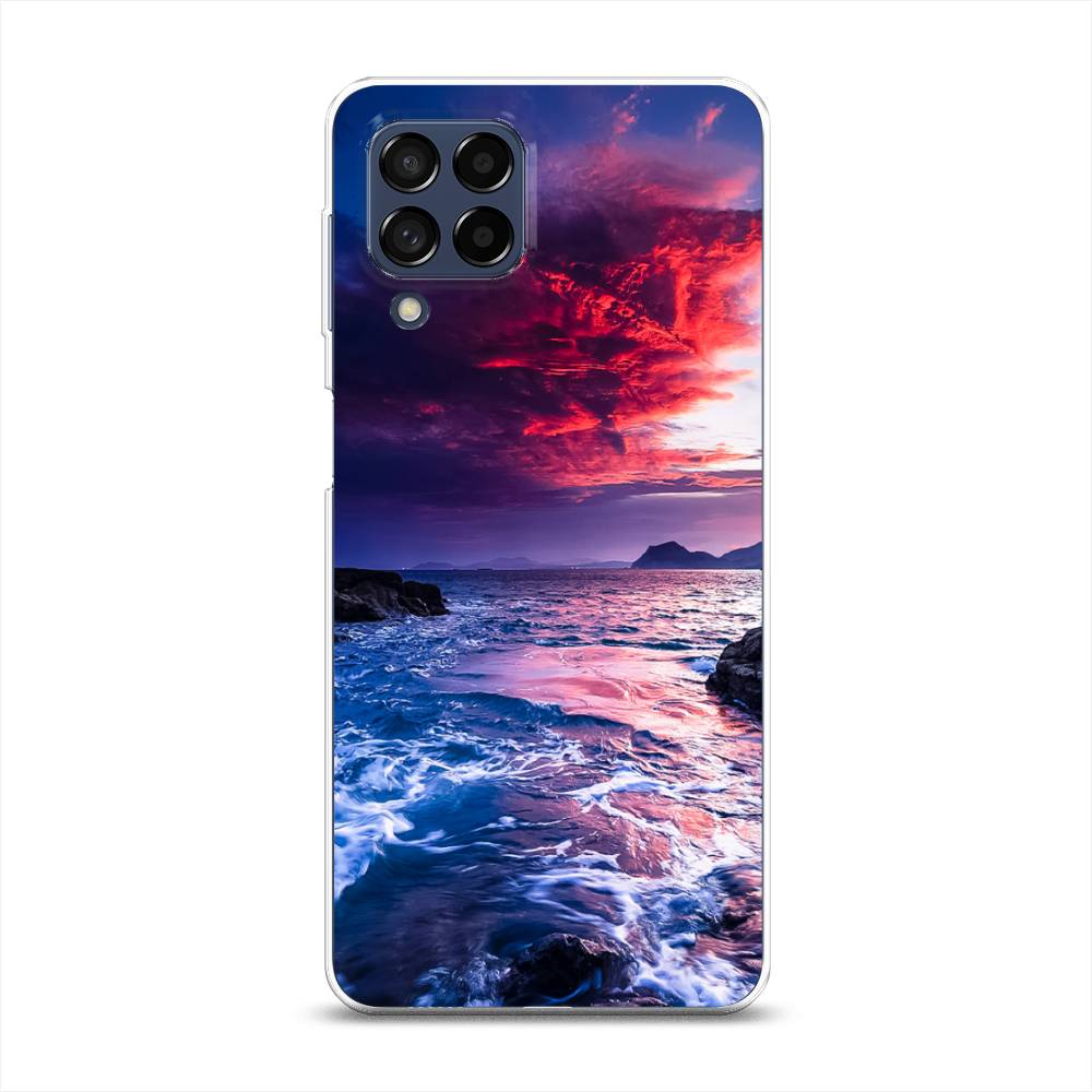 

Чехол Awog на Samsung Galaxy M53 / Самсунг M53 "Волны 1", Разноцветный, 2105850-4