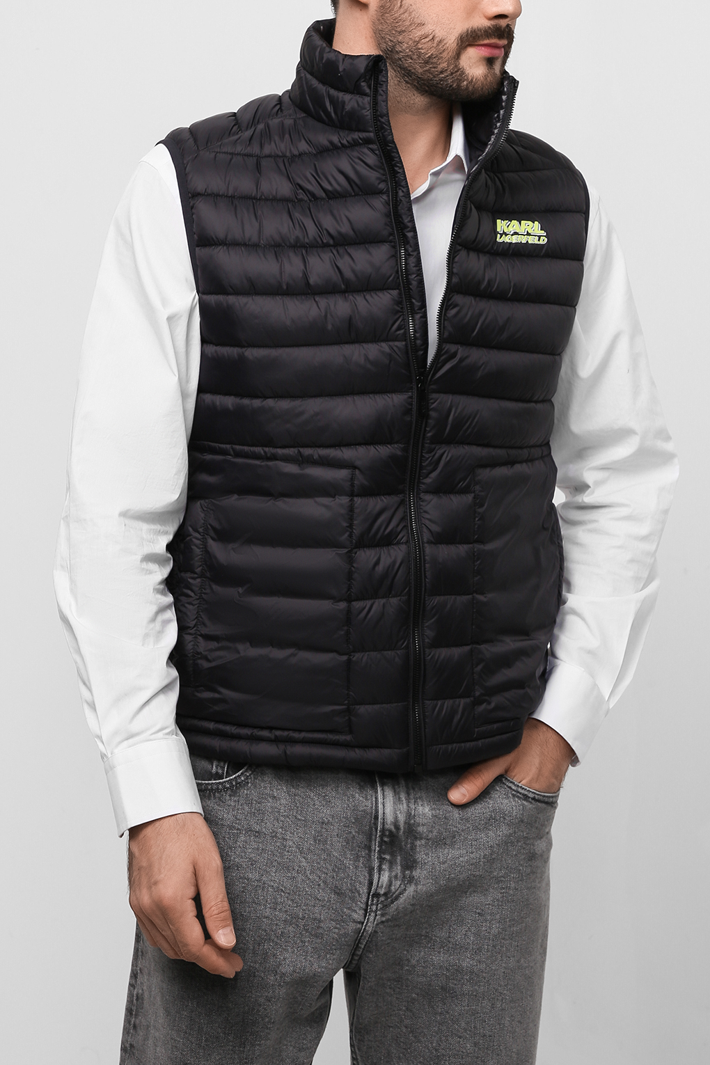 

Утепленный жилет мужской Karl Lagerfeld 523591_505084 черный 50 RU, 523591_505084