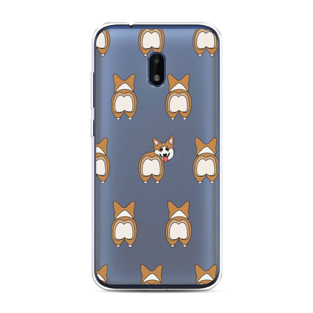 

Чехол Awog на Nokia C1 Plus / Нокиа C1 Plus "Милый корги фон", Белый;бежевый;коричневый, 124650-2