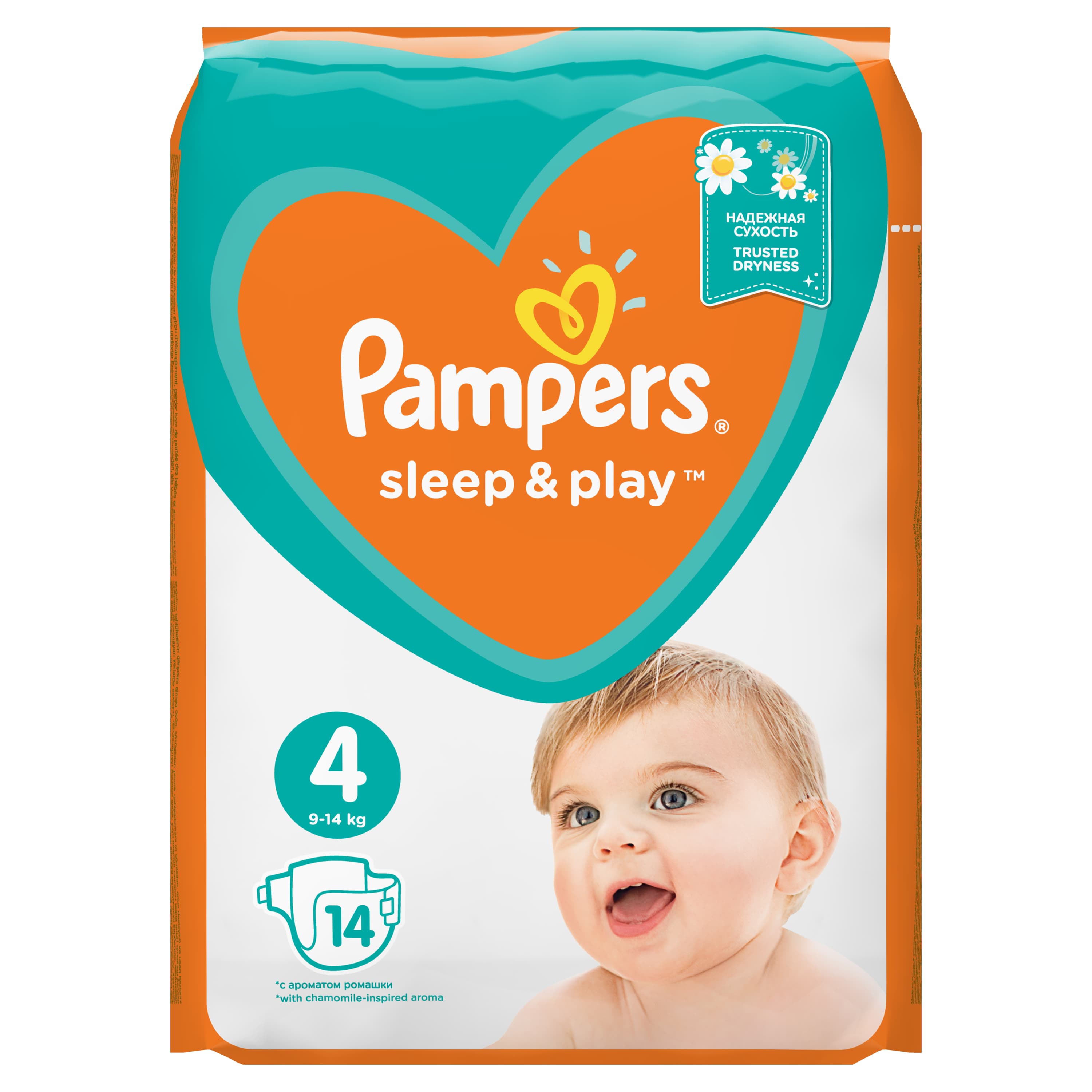 фото Подгузники pampers sleep & play maxi (9-14 кг) 14 шт.