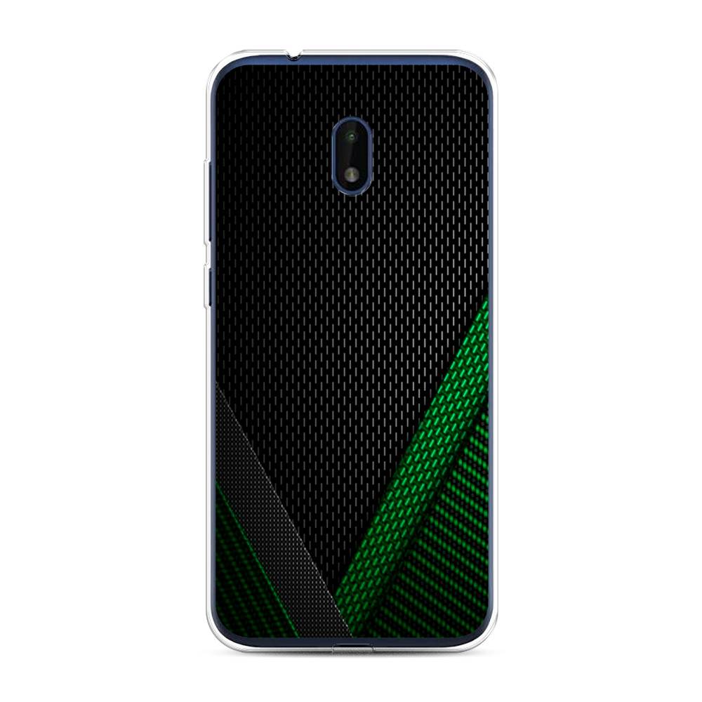 

Чехол Awog на Nokia C1 Plus / Нокиа C1 Plus "Зеленый карбон", Черный;зеленый, 124650-3