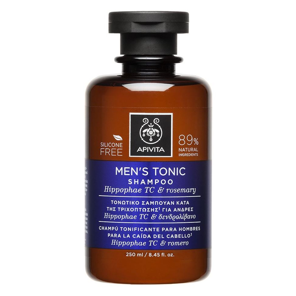 

Шампунь APIVITA Hair Care Men's Tonic Shampoo Hippophae TC&Rosemary Тонизирующий 250 мл, Men's Tonic Shampoo Hippophae TC & Rosemary
