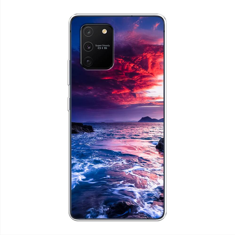 

Чехол Awog на Samsung Galaxy A91/S10 Lite "Волны 1", Разноцветный, 29950-4