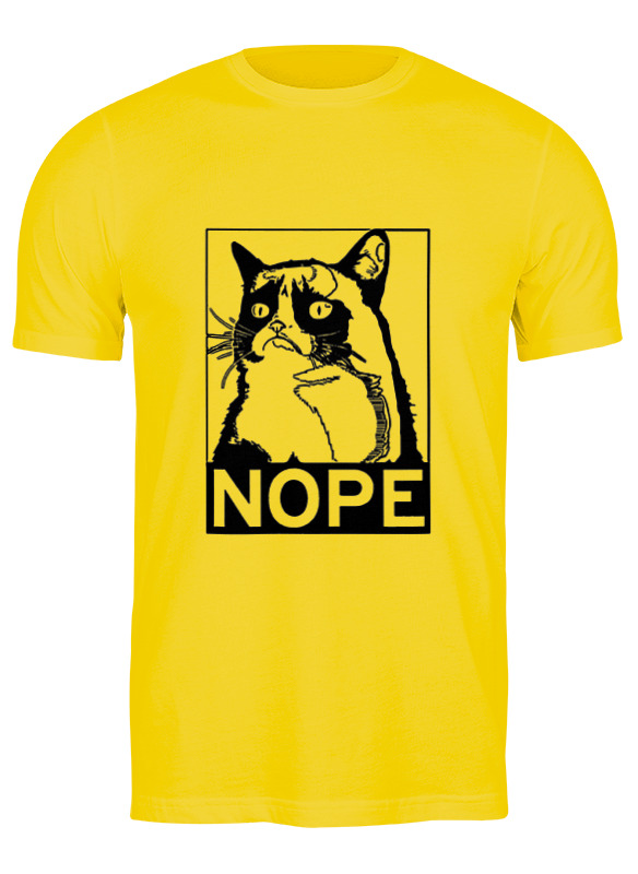 

Футболка мужская Printio Сердитый котик / grumpy cat (штамп) желтая L, Желтый, Сердитый котик / grumpy cat (штамп)