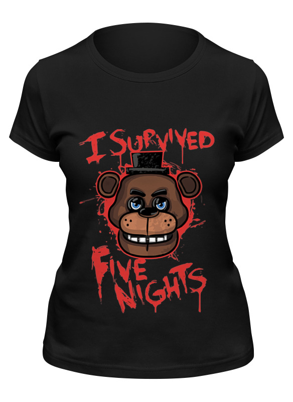 

Футболка женская Printio Пять ночей у фредди (five nights at freddy’s) черная 2XL, Черный, Пять ночей у фредди (five nights at freddy’s)