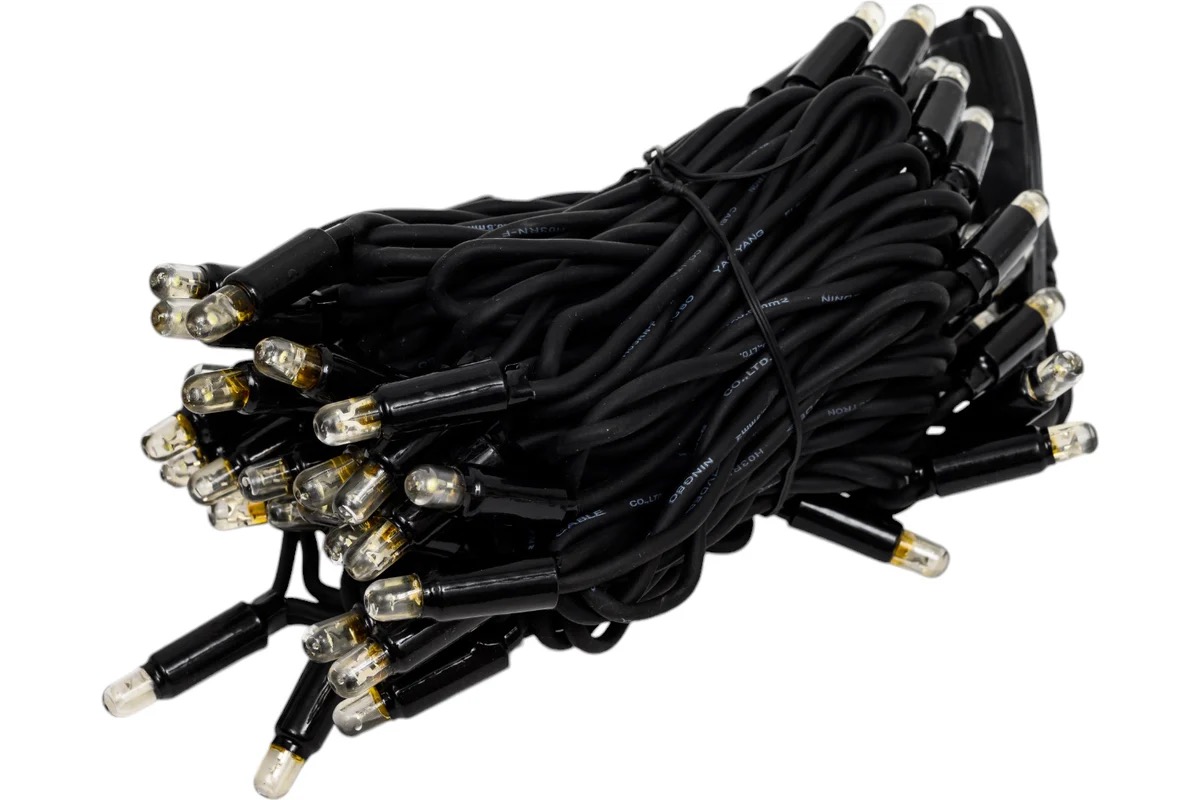 Гирлянда нить Glos GLR-SP9001-W 5 м холодный белый 50 ламп 3999₽