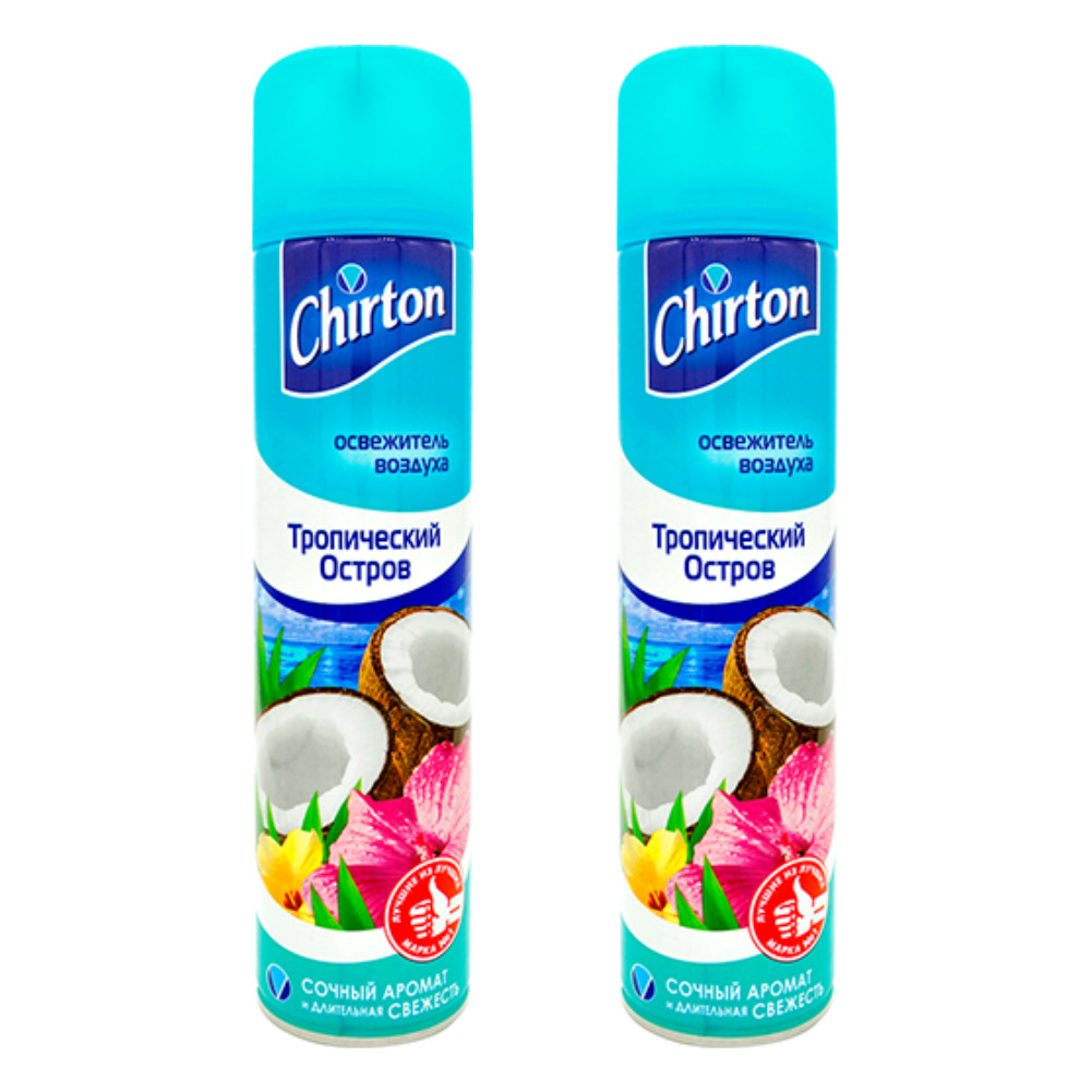 Комплект Освежитель воздуха Chirton Тропический Остров 300 мл х 2 шт