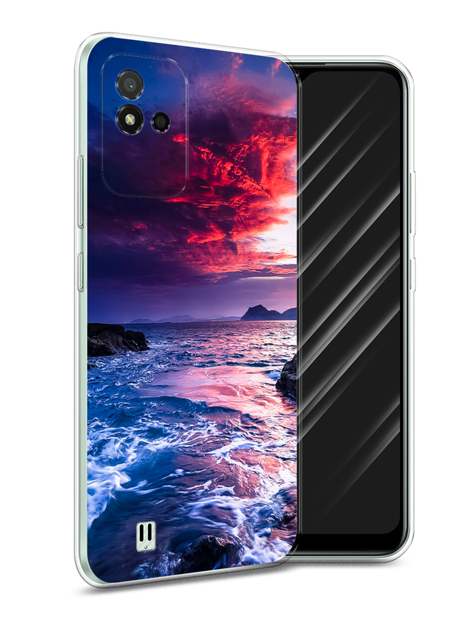 

Чехол Awog на Realme Narzo 50i "Волны 1", Разноцветный, 2510050-4