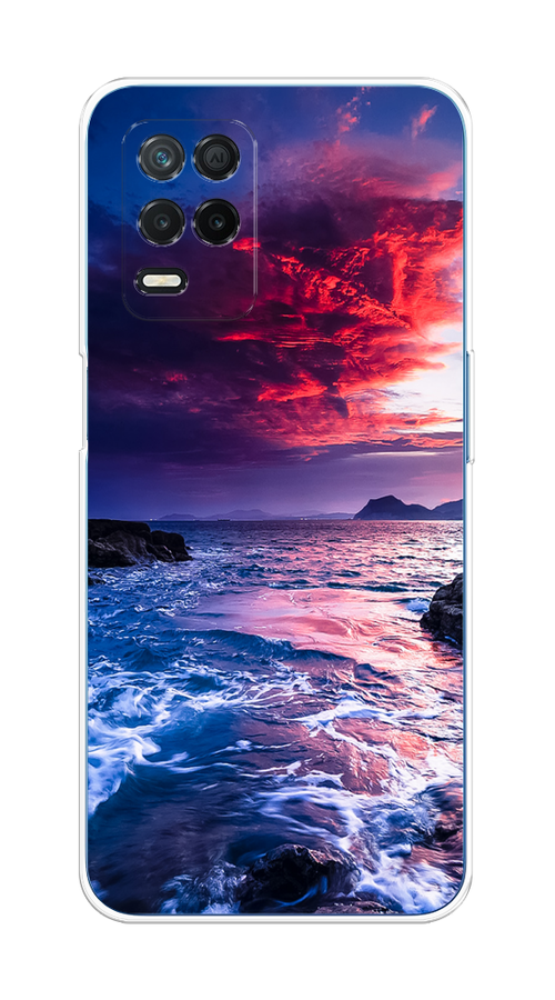 

Чехол Awog на Realme 8 5G/Narzo 30 5G "Волны 1", Разноцветный, 257150-4