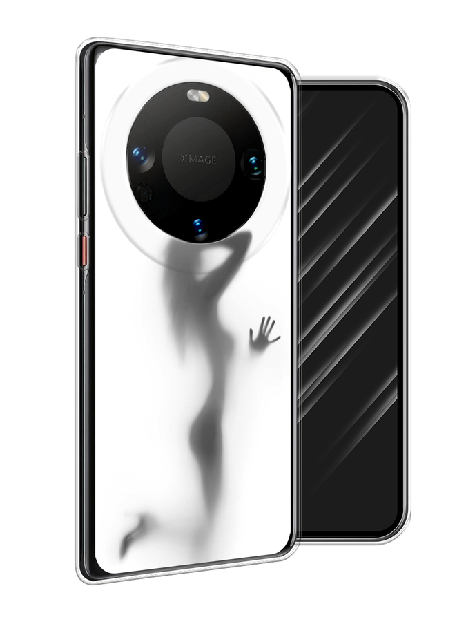 

Чехол Awog на Huawei Mate 60 "Стекло в душе", Белый;серый;черный, 6122150-1