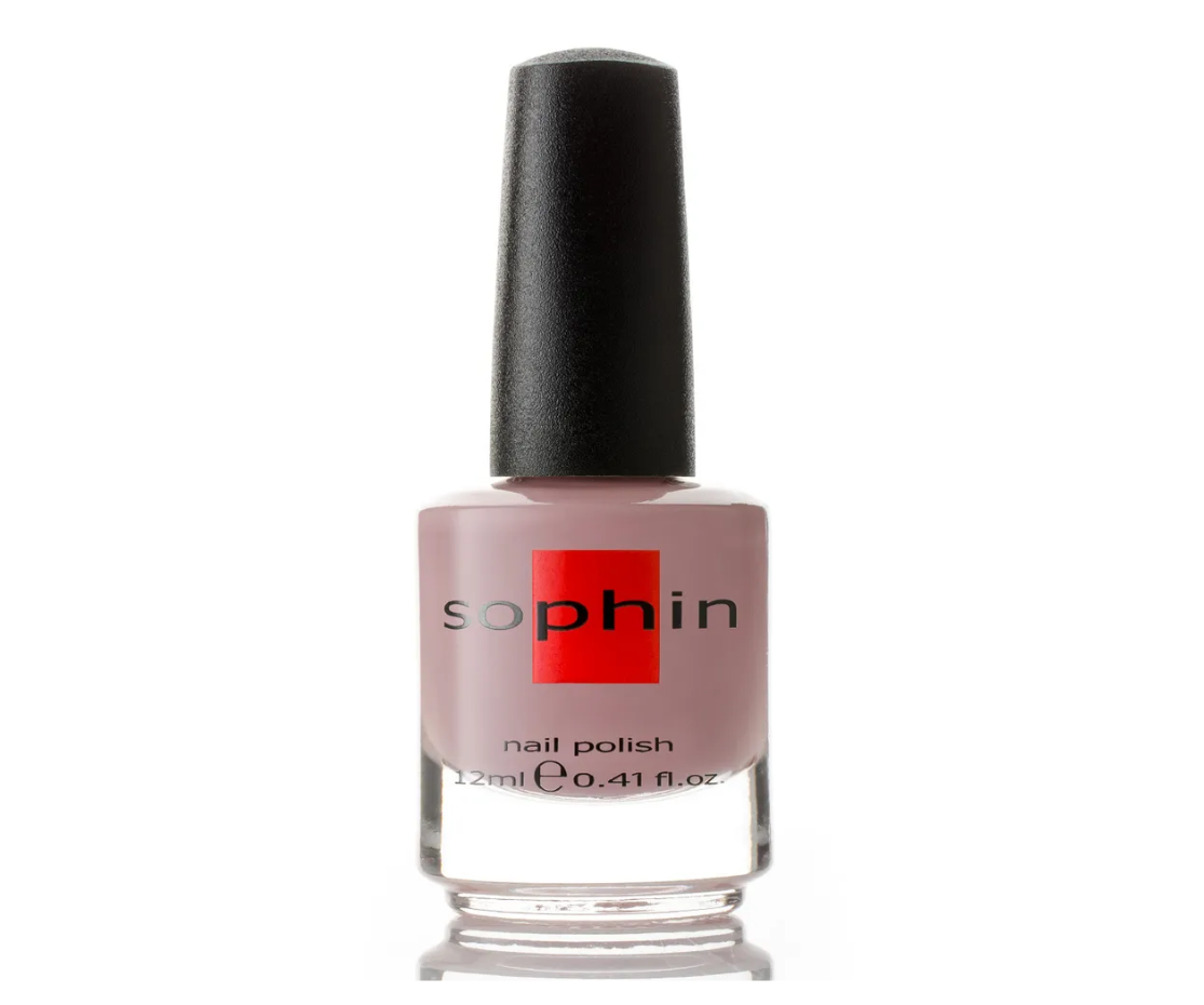 Лак для ногтей Sophin 0306, серо-розово-бежевый, Гель-эффект 12 мл