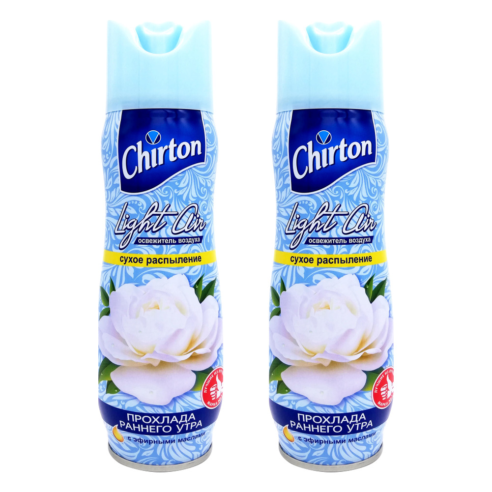 Комплект Освежитель воздуха Chirton Light Air Прохлада раннего утра 300 мл х 2 шт