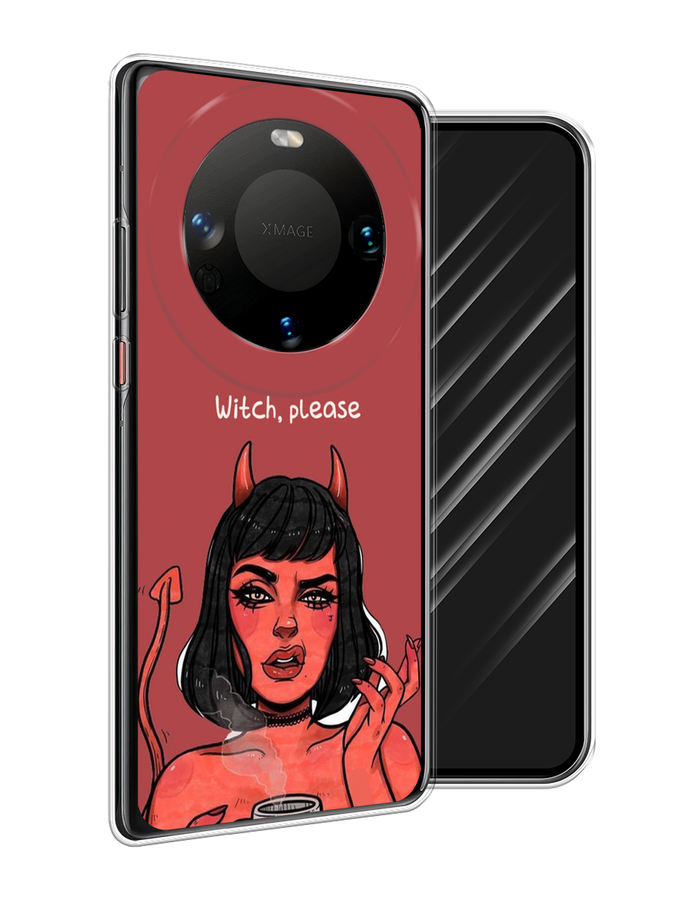 

Чехол Awog на Huawei Mate 60 "Evil Girl", Бордовый;черный, 6122150-1