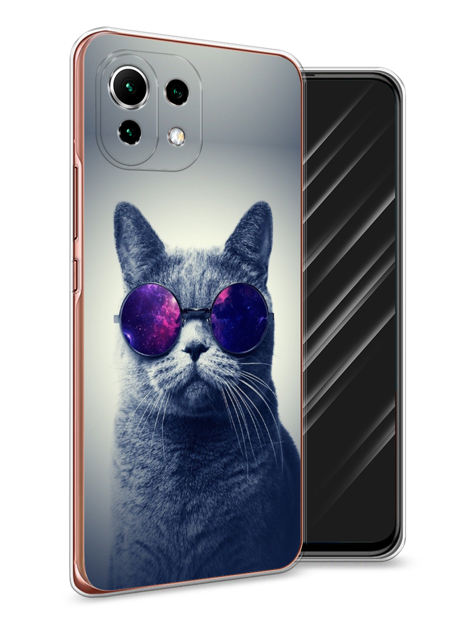 

Чехол Awog на Xiaomi Mi 11 Lite "Космический кот", Разноцветный, 310250-1