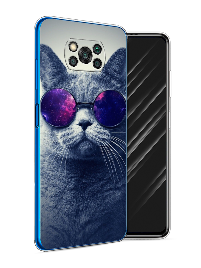 

Чехол Awog на Poco X3 NFC "Космический кот", Разноцветный, 39250-1