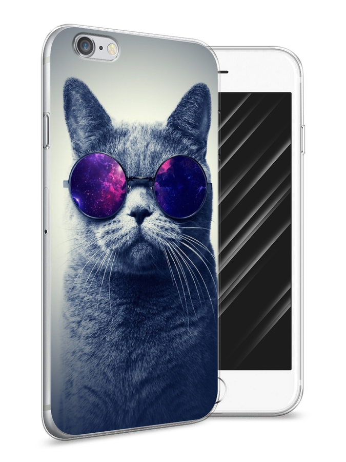 

Чехол Awog на Apple iPhone 6 / Айфон 6 "Космический кот", Разноцветный, 10450-1