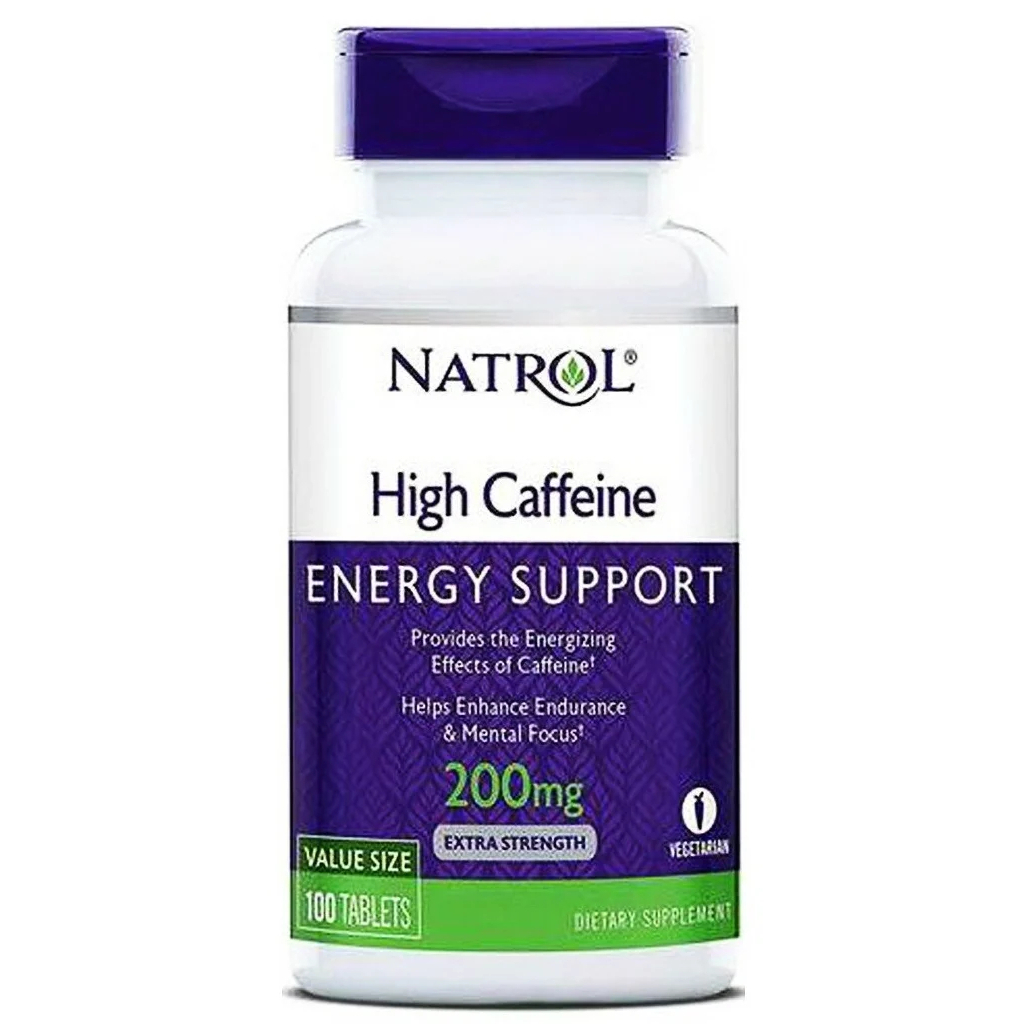 

High Caffeine Natrol 200 мг таблетки 100 шт., High Caffeine