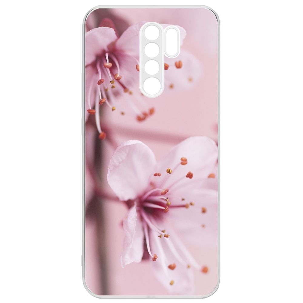 фото Чехол-накладка krutoff clear case весна для xiaomi redmi 9