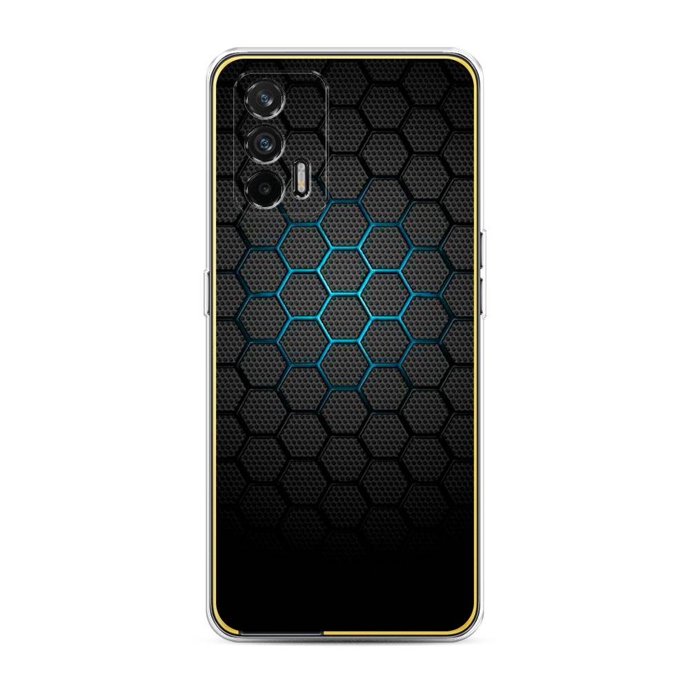 фото Чехол awog "бирюзовые соты" для realme gt