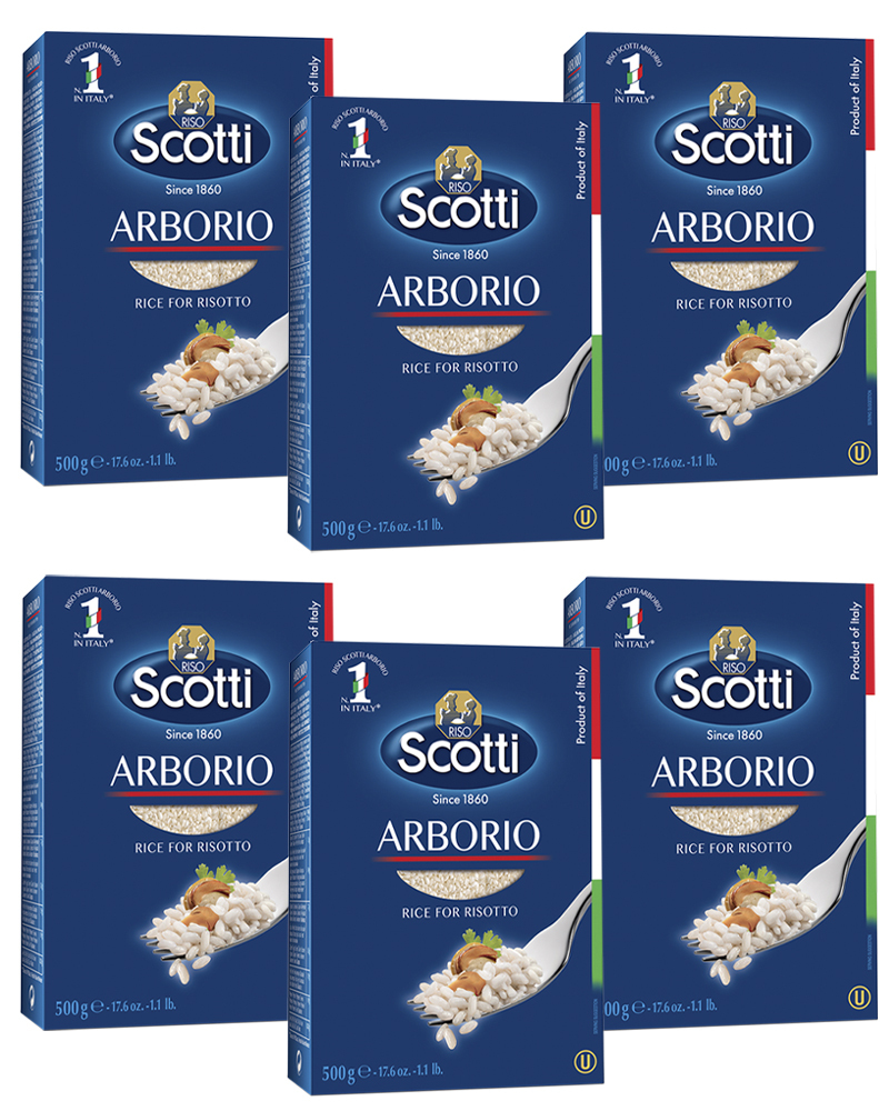 

Рис Risо Scotti шлифованный длиннозерный Арборио 500 гр. х 6, 4353057