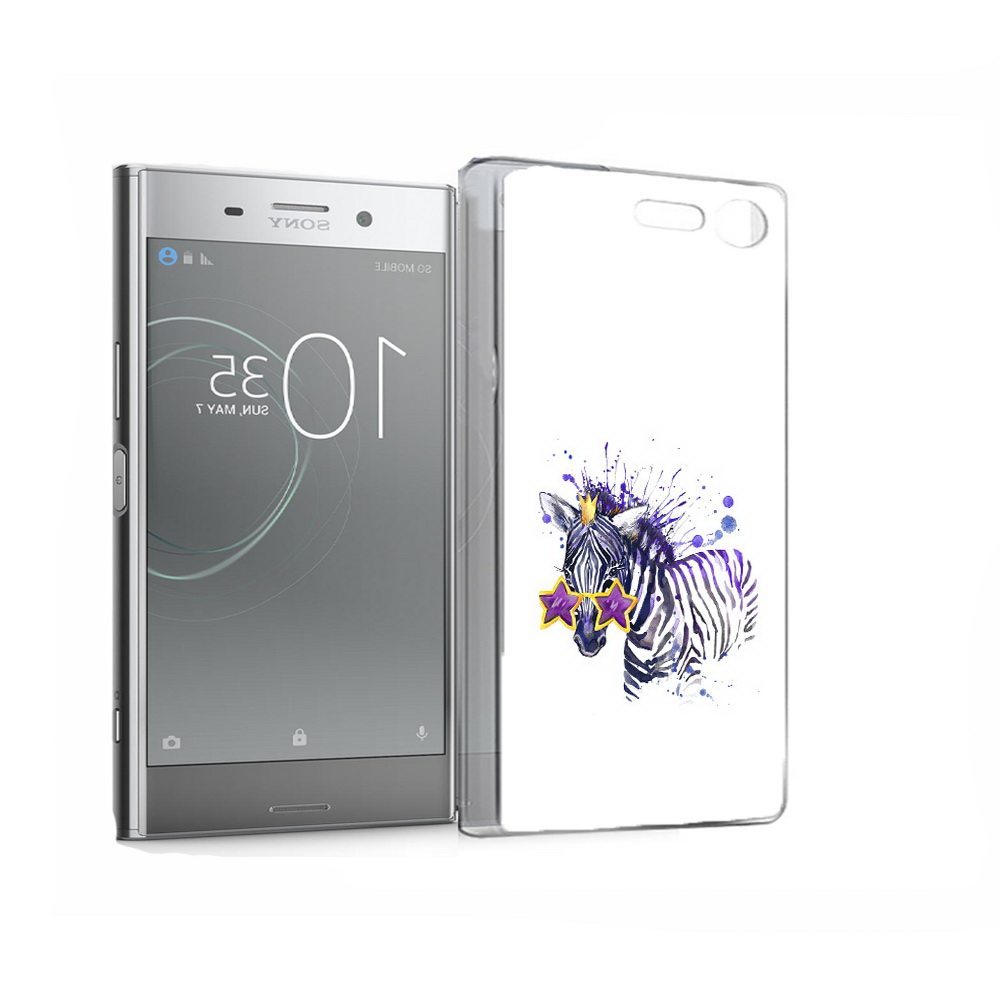 Чехол MyPads Tocco для Sony Xperia XZ Premium акварельная зебра (PT67145.226.215)