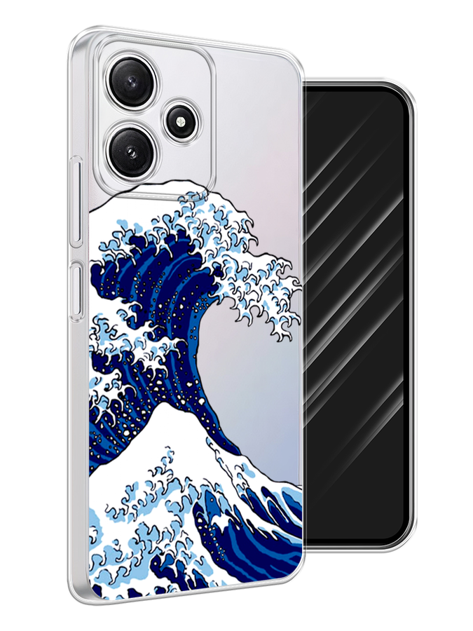 

Чехол Awog на Xiaomi Redmi 12 5G "Волна в Канагаве", Синий;белый, 319750-1