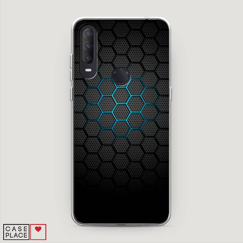 

Чехол Awog на Alcatel 1S (2020) / Алкатель 1S (2020) "Бирюзовые соты", 170850-3