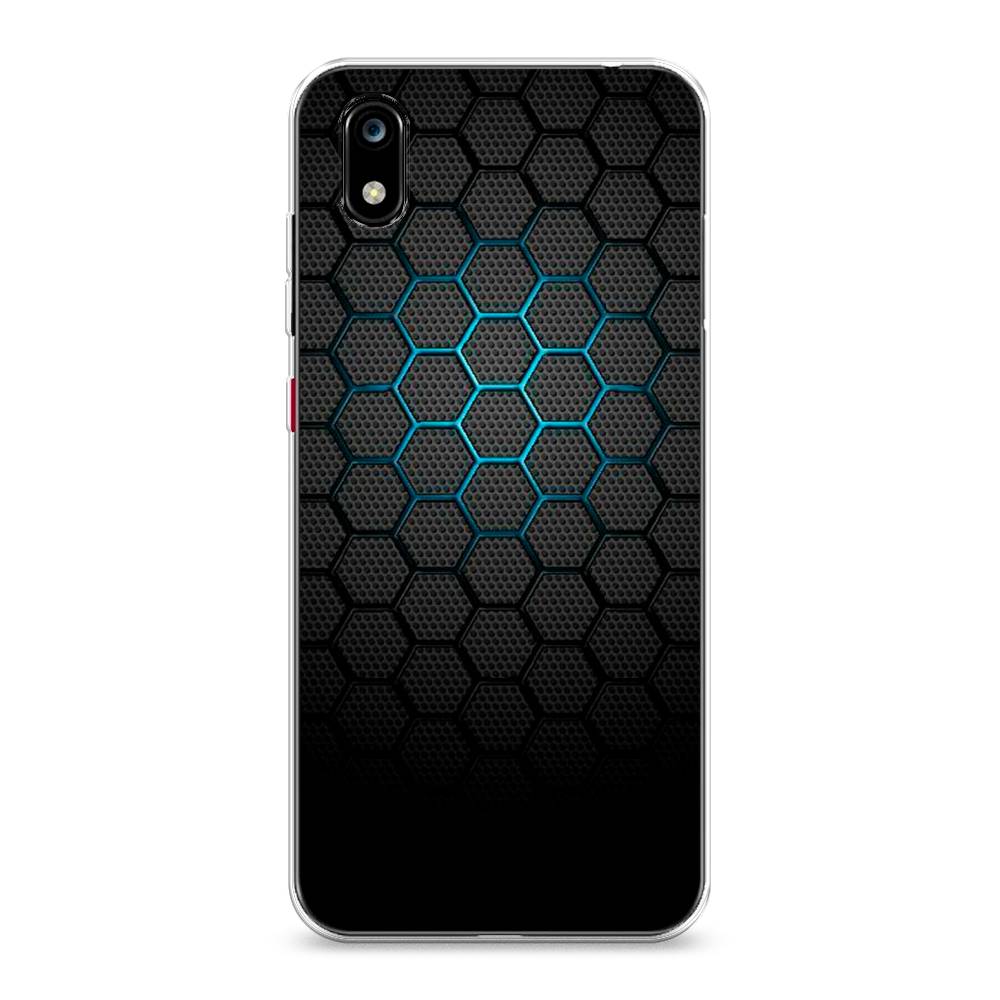 фото Чехол awog "бирюзовые соты" для zte blade a7 2019