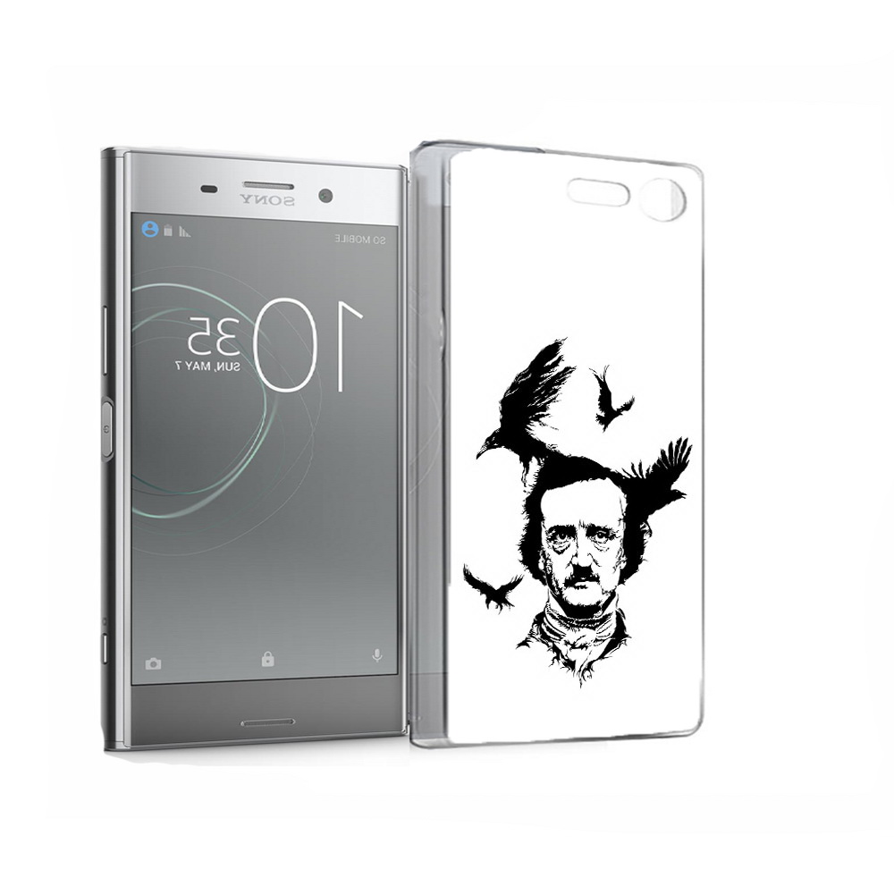 

Чехол MyPads Tocco для Sony Xperia XZ Premium Эдгар Аллан черно белый (PT67145.226.204), Прозрачный, Tocco
