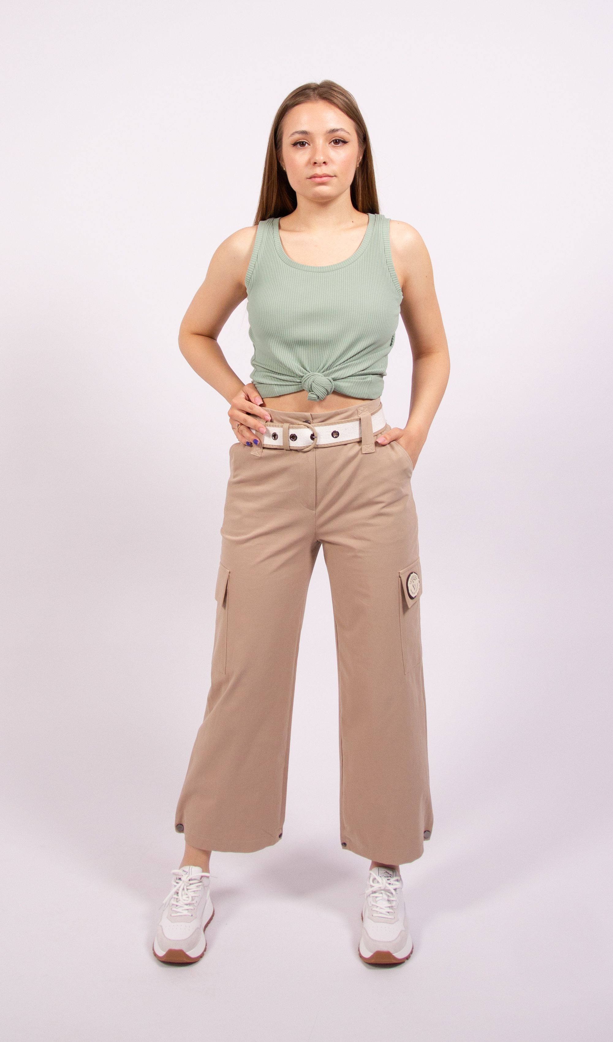 

Брюки женские 365 clothes 15546681.00 бежевые 42 RU, Бежевый, 15546681.00