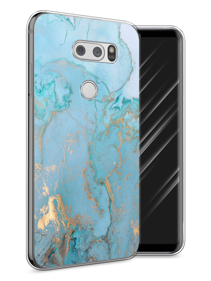 

Чехол Awog на LG V30 "Голубой мрамор рисунок", 83050-3