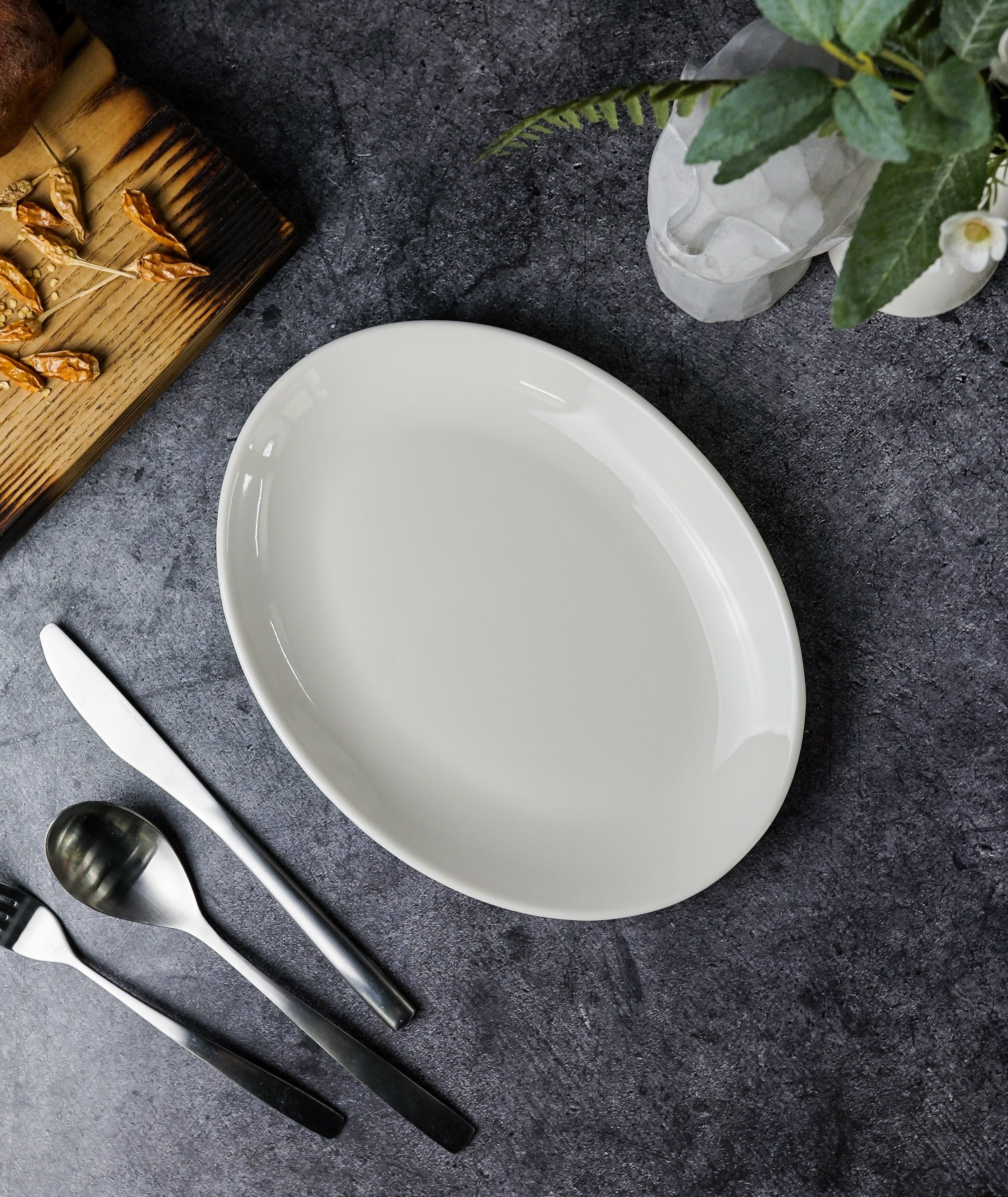 

Тарелка овальная Porland Seasons White, 24 см, фарфор, 112124 AL SOLEY