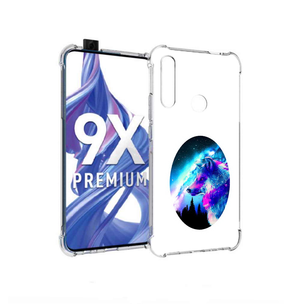 

Чехол MyPads Tocco для Honor 9X голубой волк (PT139835.22.293), Прозрачный, Tocco