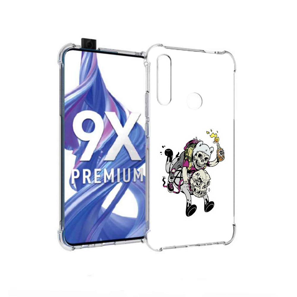 

Чехол MyPads Tocco для Honor 9X время приключений скелеты (PT139835.22.277), Прозрачный, Tocco