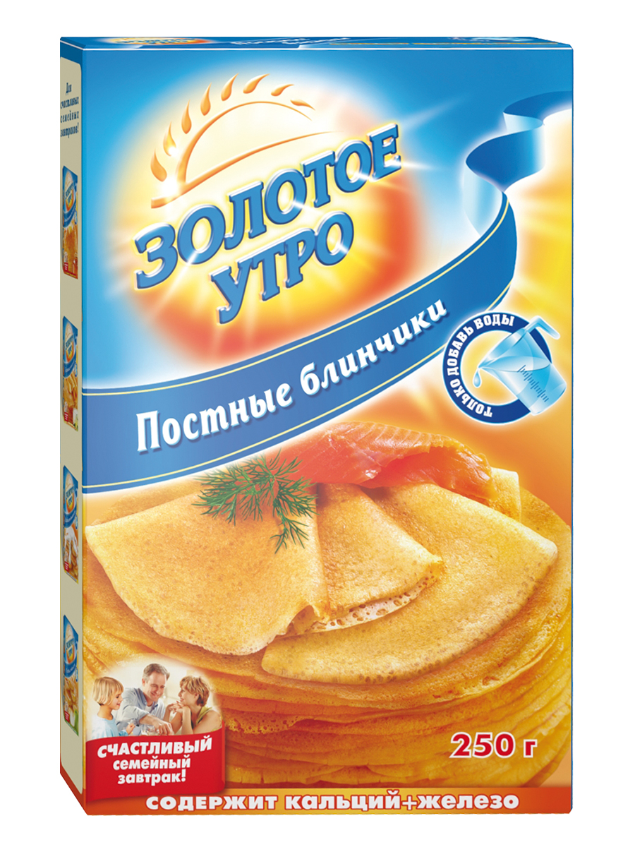 

Мучная смесь Золотое утро постные блинчики 250 г