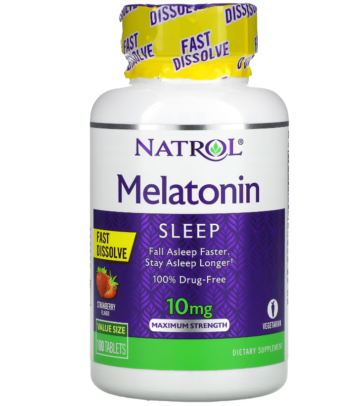 

Добавка для сна Natrol Melatonin 100 табл., Melatonin