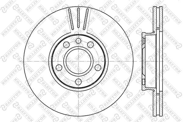 

Диск тормозной передний STELLOX 60204783VSX