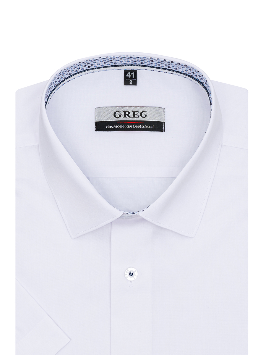 

Рубашка мужская Greg 00-00005161 белая 39, Белый, 00-00005161